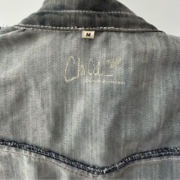 ChiQle - demin shirt -Small - Picture 12 of 16